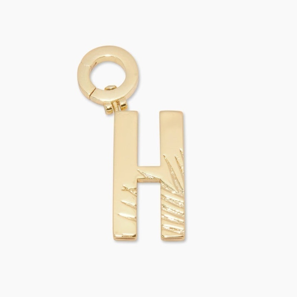 Gorjana New Parker Initial‎ H Charm 18k Gold Plated Brass